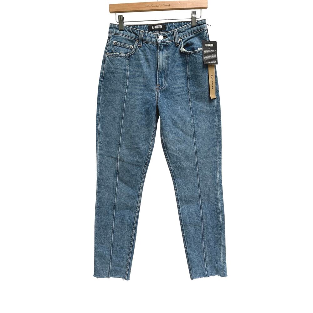 Reformation Seamed Jean in Celtic Size 26 NWT